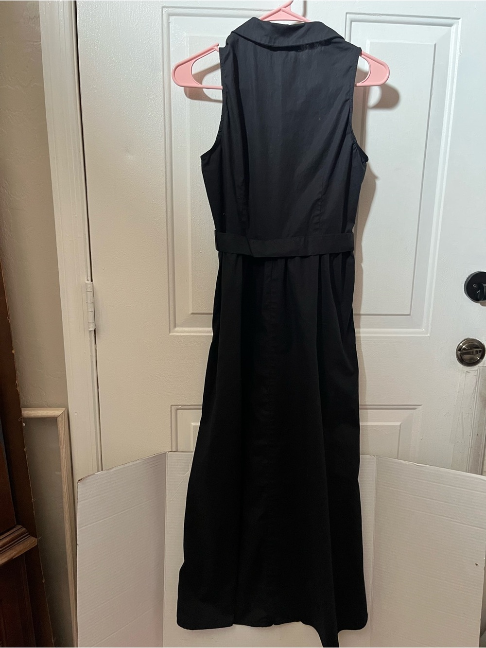 Maggy London Classic Black Sleeveless Maxi Dress